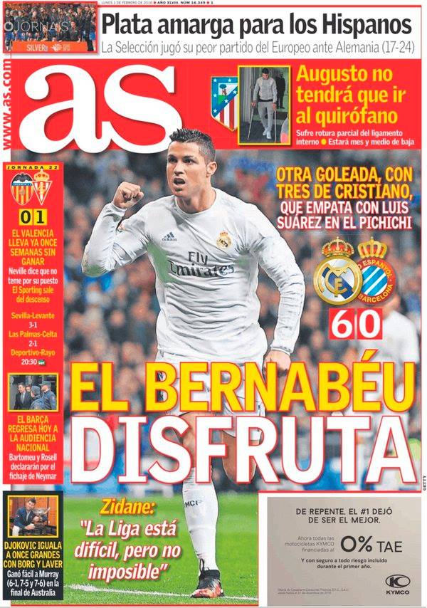صحف مدريد الاثنين 1-2-2016