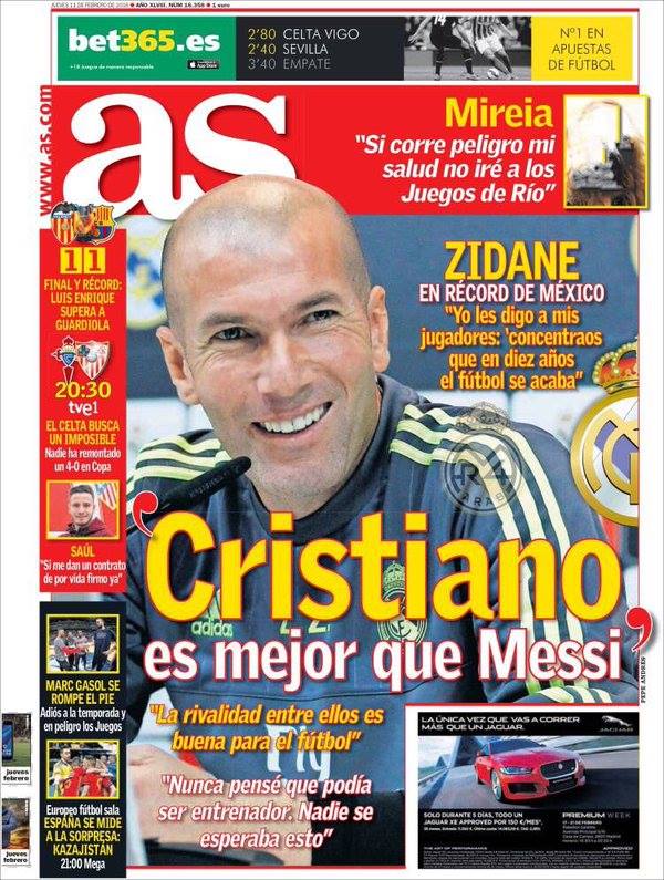 صحف مدريد الخميس 11-2-2016